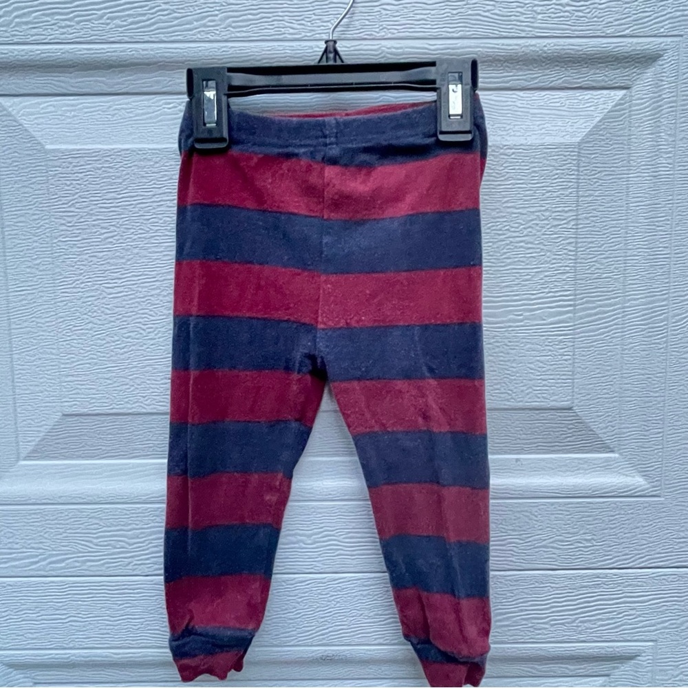 12-18m baby boy bear 🐻 pants dark blue and burgundy
